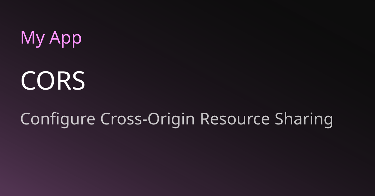 CORS